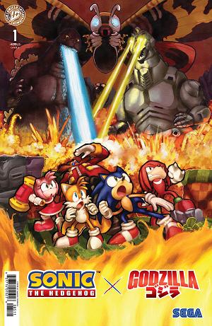 Sonic The Hedgehog X Godzilla #1 Variant B (Fonseca) cover
