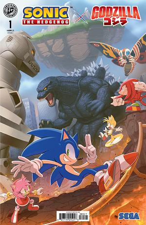 Sonic The Hedgehog X Godzilla #1 Variant C (Kim) cover