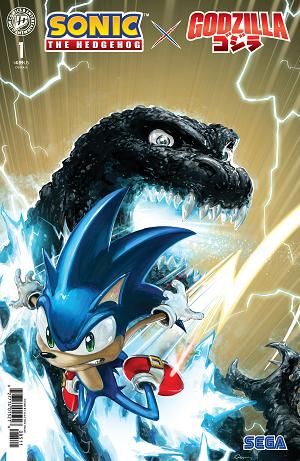 Sonic The Hedgehog X Godzilla #1 Variant D (Crain) cover