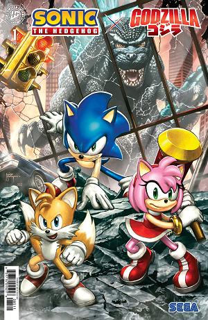 Sonic The Hedgehog X Godzilla #1 Variant E (Suayan) cover