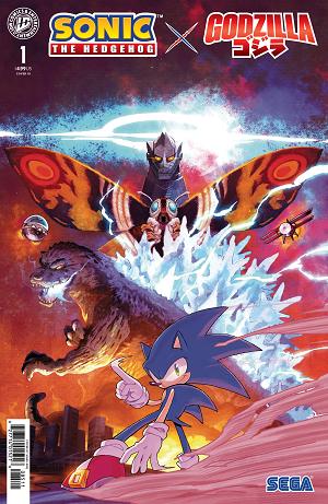Sonic The Hedgehog X Godzilla #1 Variant RI (50) (Arq) [1:50] cover