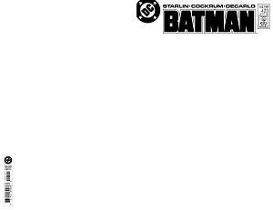 Batman #423 CVR B FACSIMILE EDITION CVR B BLANK CARD STOCK cover