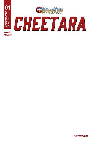 Thundercats Cheetara #1 CVR F CVR F BLANK AUTHENTIX cover