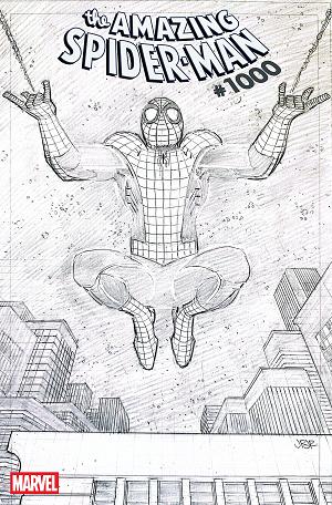 Amazing Spider-Man #1000 JOHN ROMITA JR. 2ND PRINTING VARIANT cover