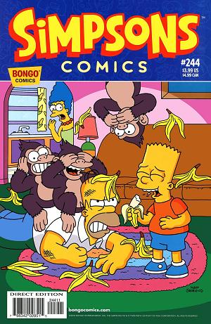 Simpsons Comics #244 cover