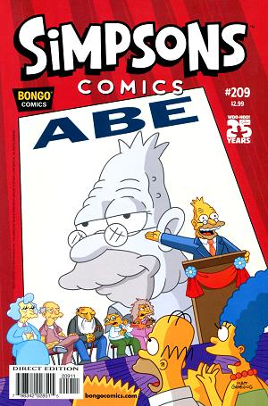 Simpsons Comics #209 cover