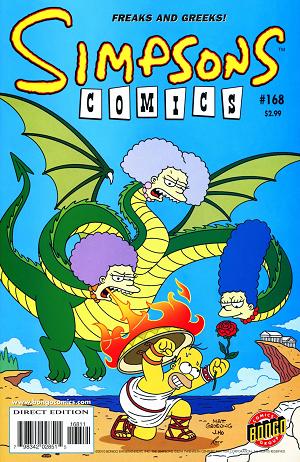 Simpsons Comics #168 cover