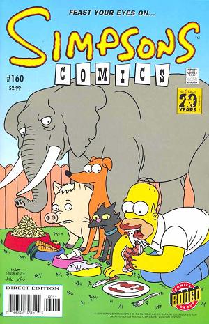 Simpsons Comics #160 cover