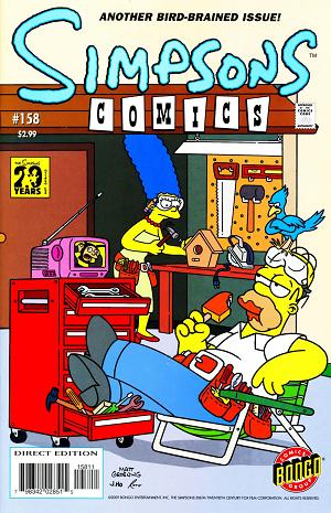 Simpsons Comics #158 cover