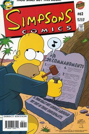 Simpsons Comics #62 cover