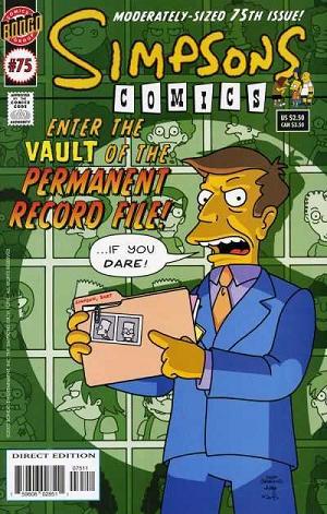 Simpsons Comics #75 cover