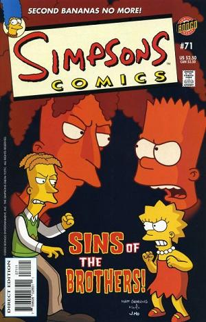 Simpsons Comics #71 cover