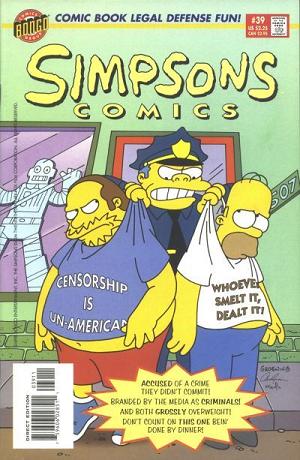 Simpsons Comics #39 cover