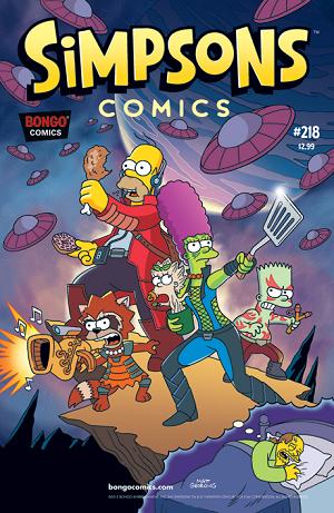Simpsons Comics #218 cover