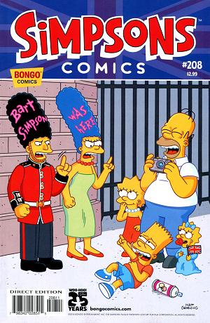 Simpsons Comics #208 cover