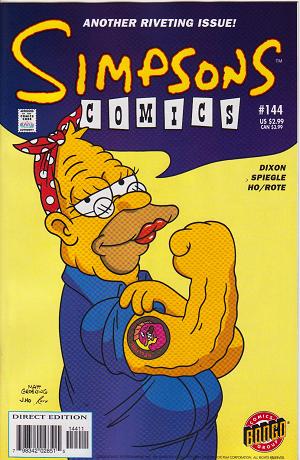 Simpsons Comics #144 cover