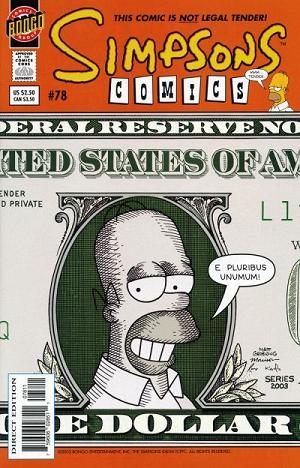 Simpsons Comics #78 cover