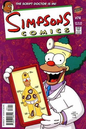 Simpsons Comics #74 cover