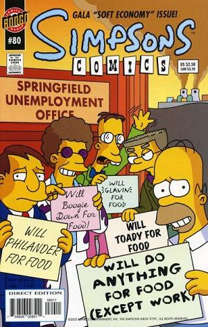 Simpsons Comics #80 cover