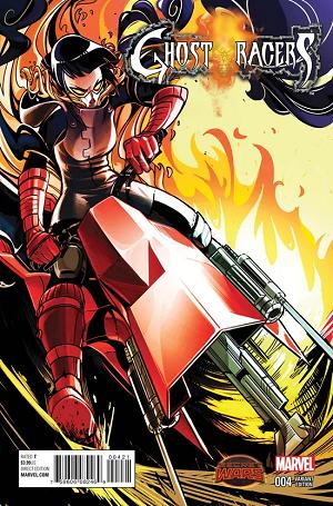 Ghost Racers #4 Lee Alejandra Blaze Variant cover