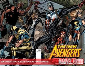 New Avengers Finale #1 BATTLE READY 2ND PRINTING VARIANT cover
