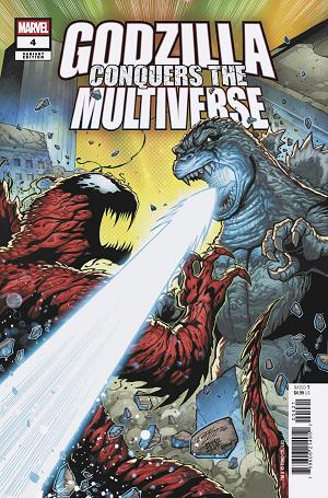 Godzilla Conquers The Multiverse #4 RON LIM HEISEI VS. MARVEL VARIANT cover