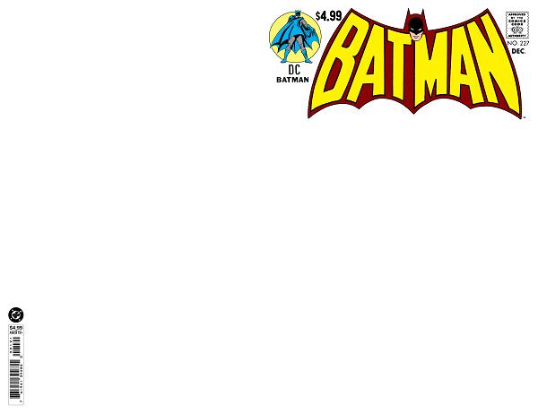 Batman #227 variant cover by Blank