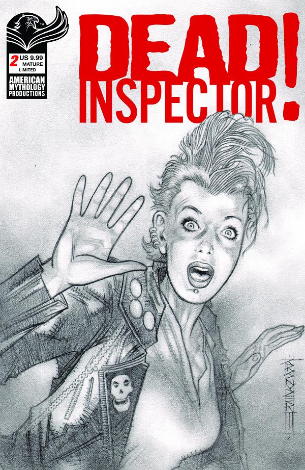 Dead Inspector #2 variant cover by John K. Snyder III