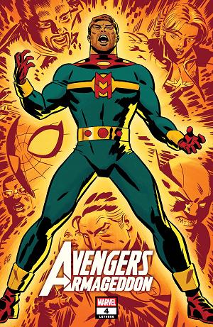 Avengers: Armageddon #4 MICHAEL CHO SPOILER VARIANT cover
