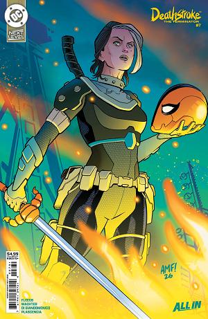 Deathstroke The Terminator #7 CVR C CVR C TONY FLEECS CARD STOCK cover
