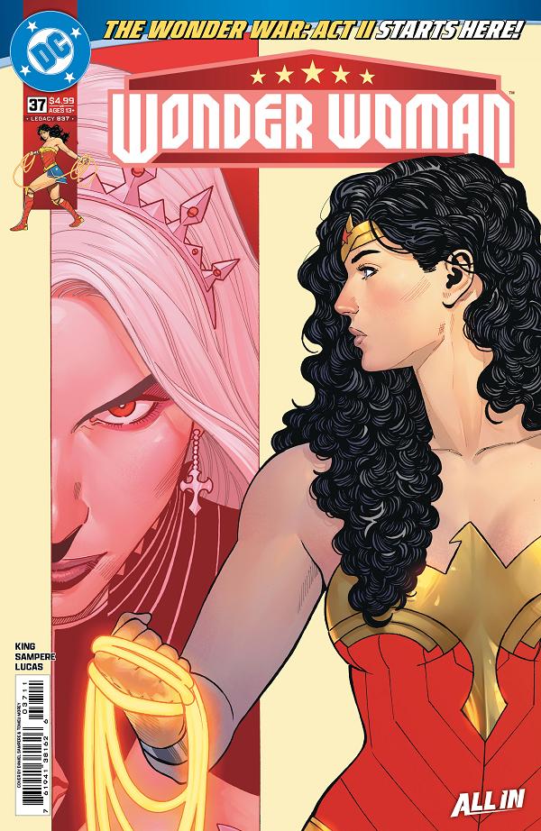 Wonder Woman #37 cover by Daniel Sampere
