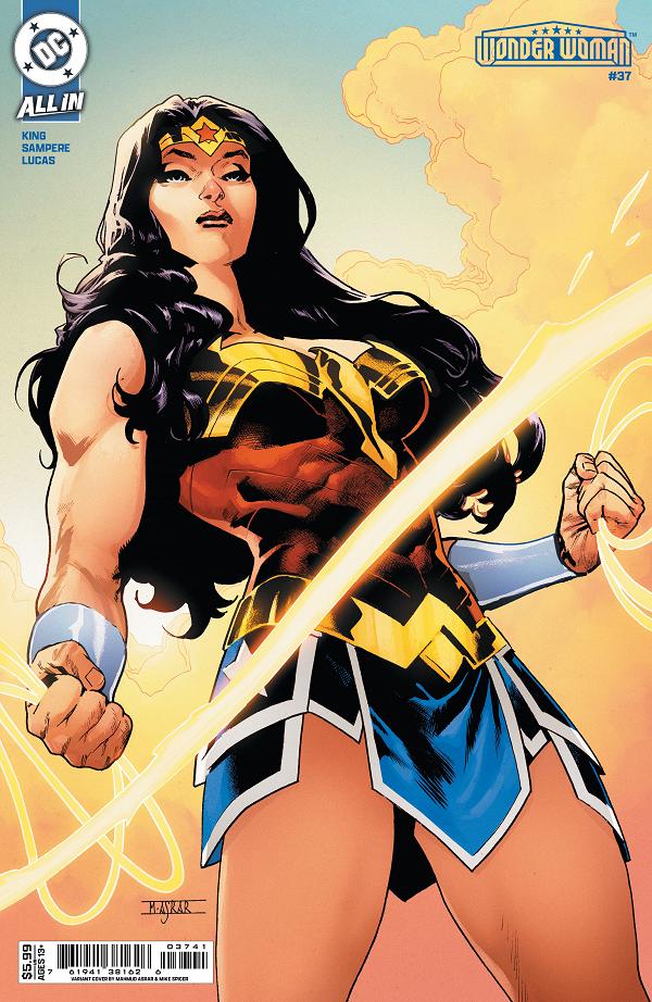 Wonder Woman #37 variant cover by Mahmud Asrar