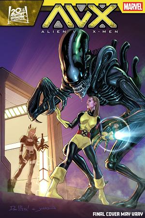 Alien Vs. X-Men #2 DAVID MESSINA VARIANT cover
