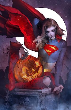 Supergirl #18 CVR E CVR E DAN QUINTANA HALLOWEEN GLOW-IN-THE-DARK CARD STOCK cover