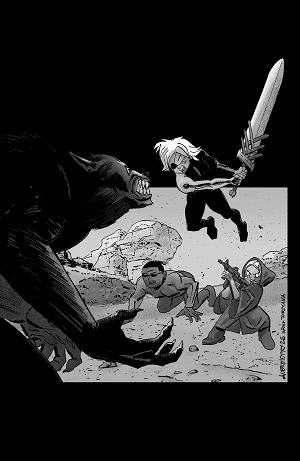 Lost Fantasy #12 CVR D CVR D INC 1:50 ALEX DIOTTO VIRGIN RAW ART cover