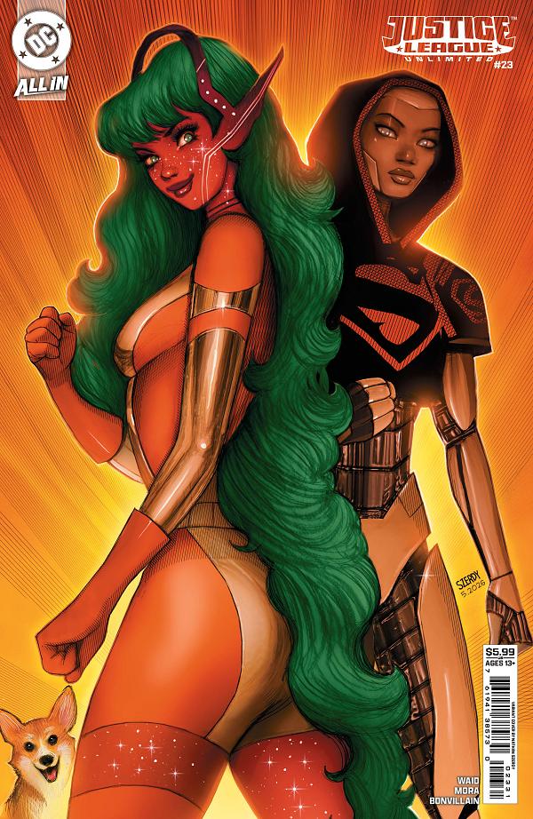 Justice League Unlimited #23 variant cover by Nathan Szerdy