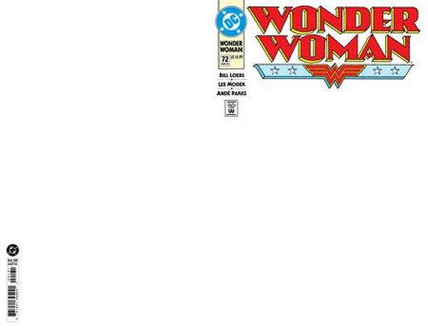 Wonder Woman #72 variant cover by Blank