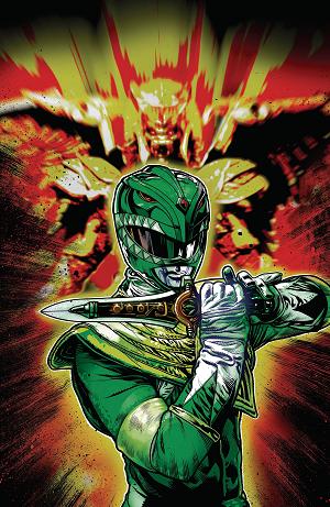 Power Rangers Green #5 D Foil Variant (Full Art, Harris) cover