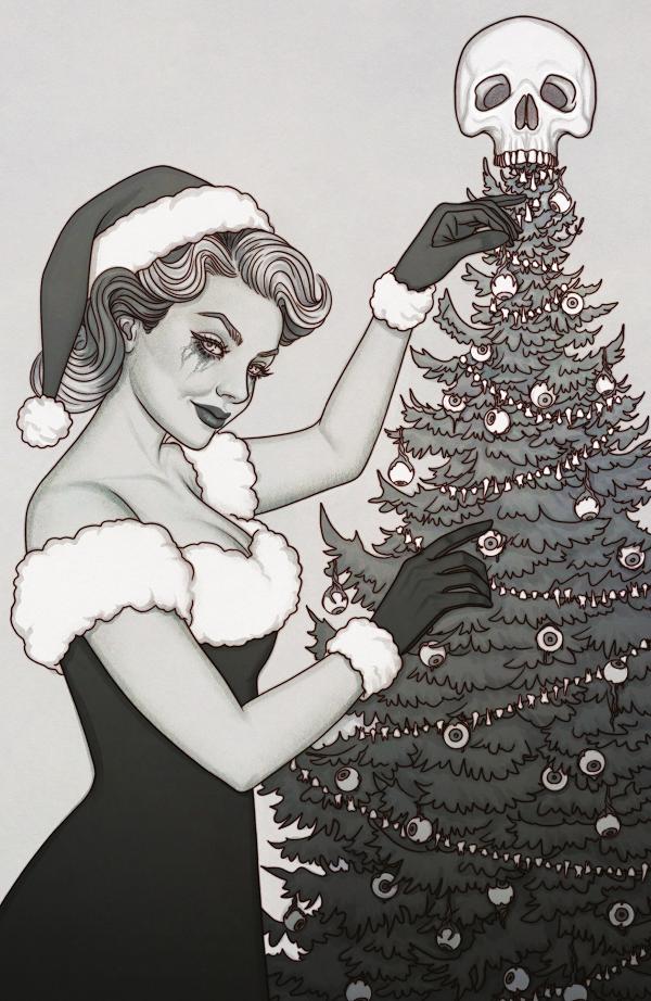 Christmas Darkness #1 variant cover by Jenny Frison