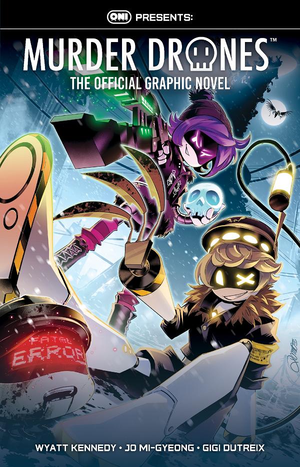 Oni Press Presents: Murder Drones: The Official Graphic Novel cover by Alessio Zonno