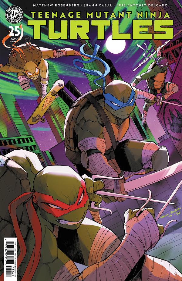 Teenage Mutant Ninja Turtles #25 variant cover by Reese Hannigan