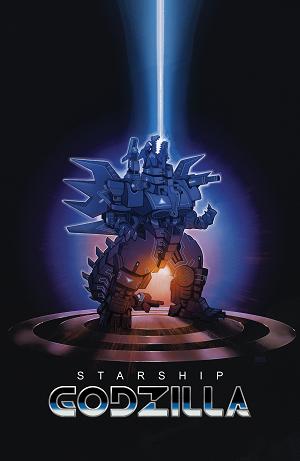 Starship Godzilla: Invasion X #4 Variant B (Beals Movie Homage Cover) cover