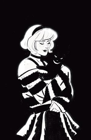 Sabrina The Teenage Witch #3 Cover F Lauren Knight B&W 1:100 Var [1:100] cover