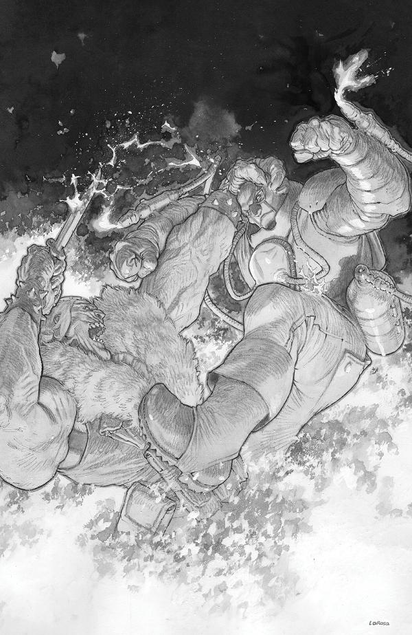 Fort Psycho #5 variant cover by Lewis LaRosa