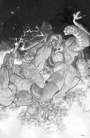 Fort Psycho #5 Cover D Lewis LaRosa B&W 1:20 Var [1:20] cover