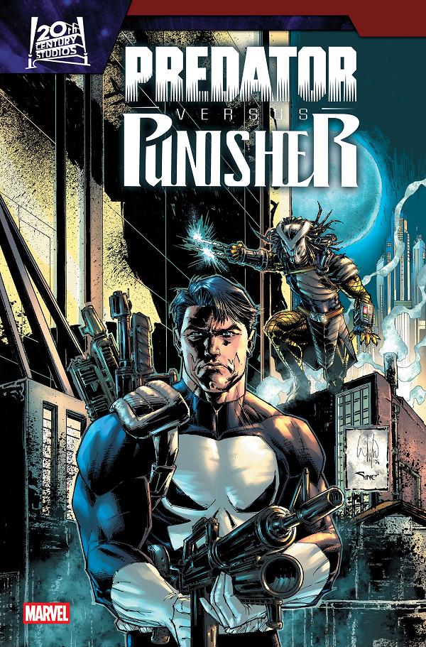 Predator Vs. Punisher #2 variant cover by Whilce Portacio