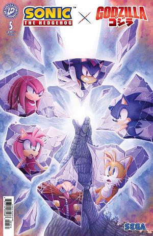 Sonic The Hedgehog X Godzilla #5 Variant RI (15) (Haines) [1:15] cover