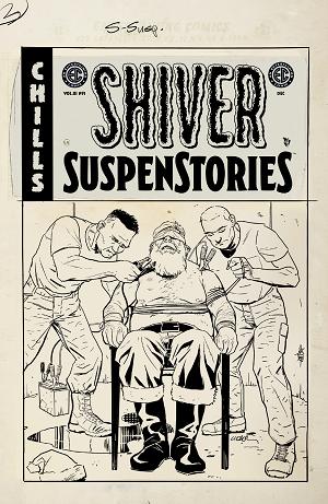 Ec Shiver Suspenstories 3 #1 Cover D Steve Lieber B&W Artist Edition 1:20 Var [1:20] cover