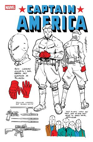 Captain America #18 VALERIO SCHITI DESIGN 1:10 VARIANT [1:10] cover