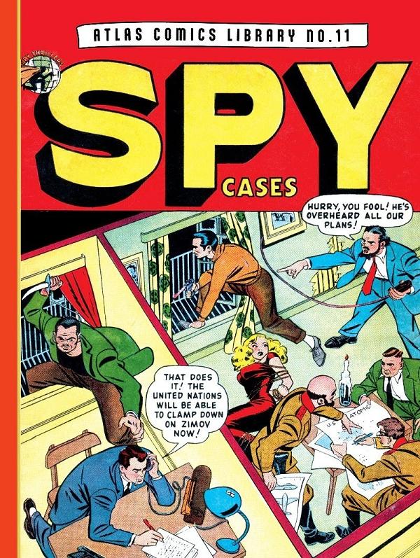 Atlas Comics Library HC No 11 Spy Cases (Mr) cover by Gene Colan
